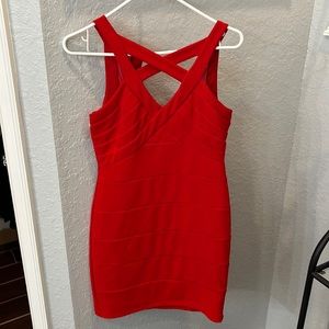 Red Bodycon Dress. Sexy. Mini.